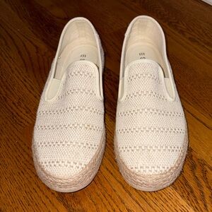 Esprit Slip-On Crochet Woven Espadrille - Cream Nadine